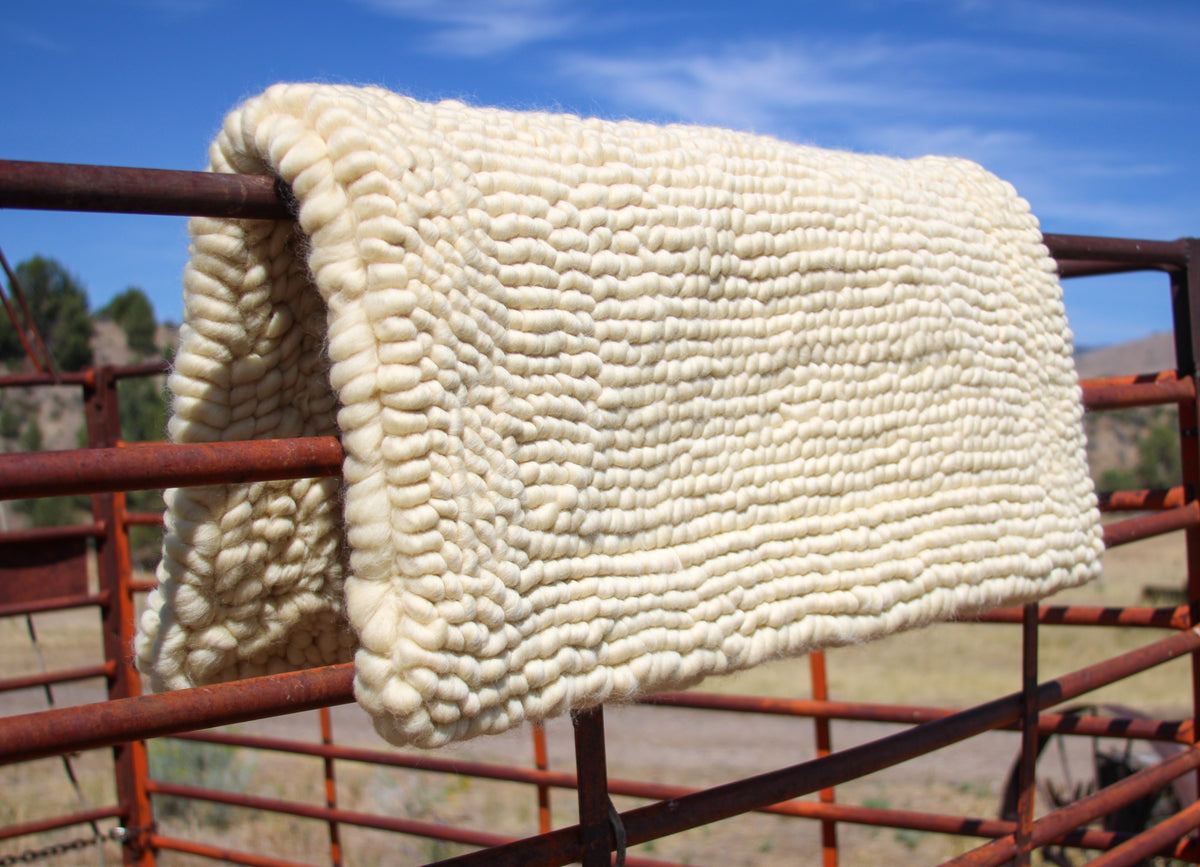 32x32x2 Pulled Wool Saddle Pad