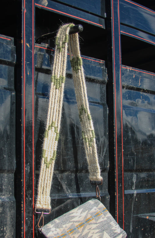 Natural & Sage Purse Strap
