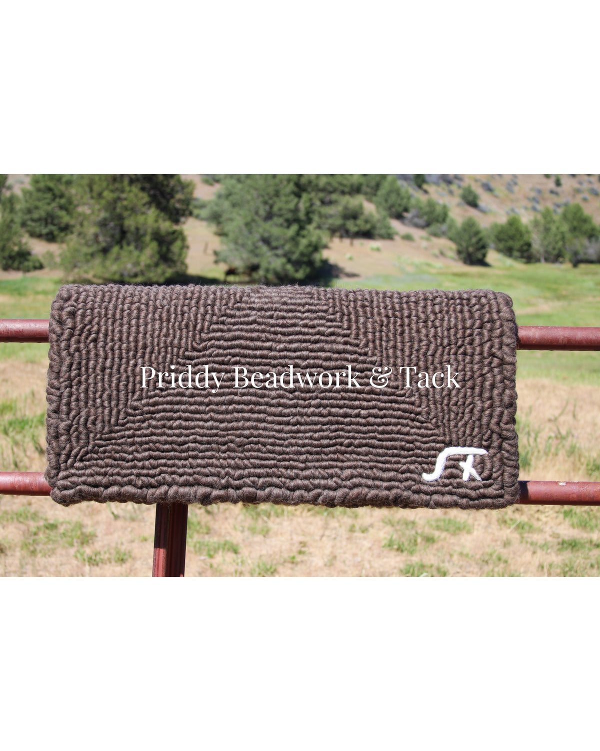 32x32x2” Brown with a brand or initials