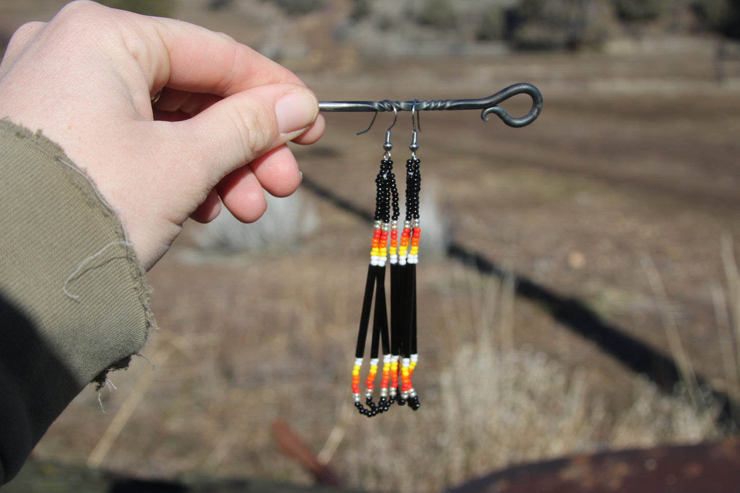 Multi Color Dangle Earrings