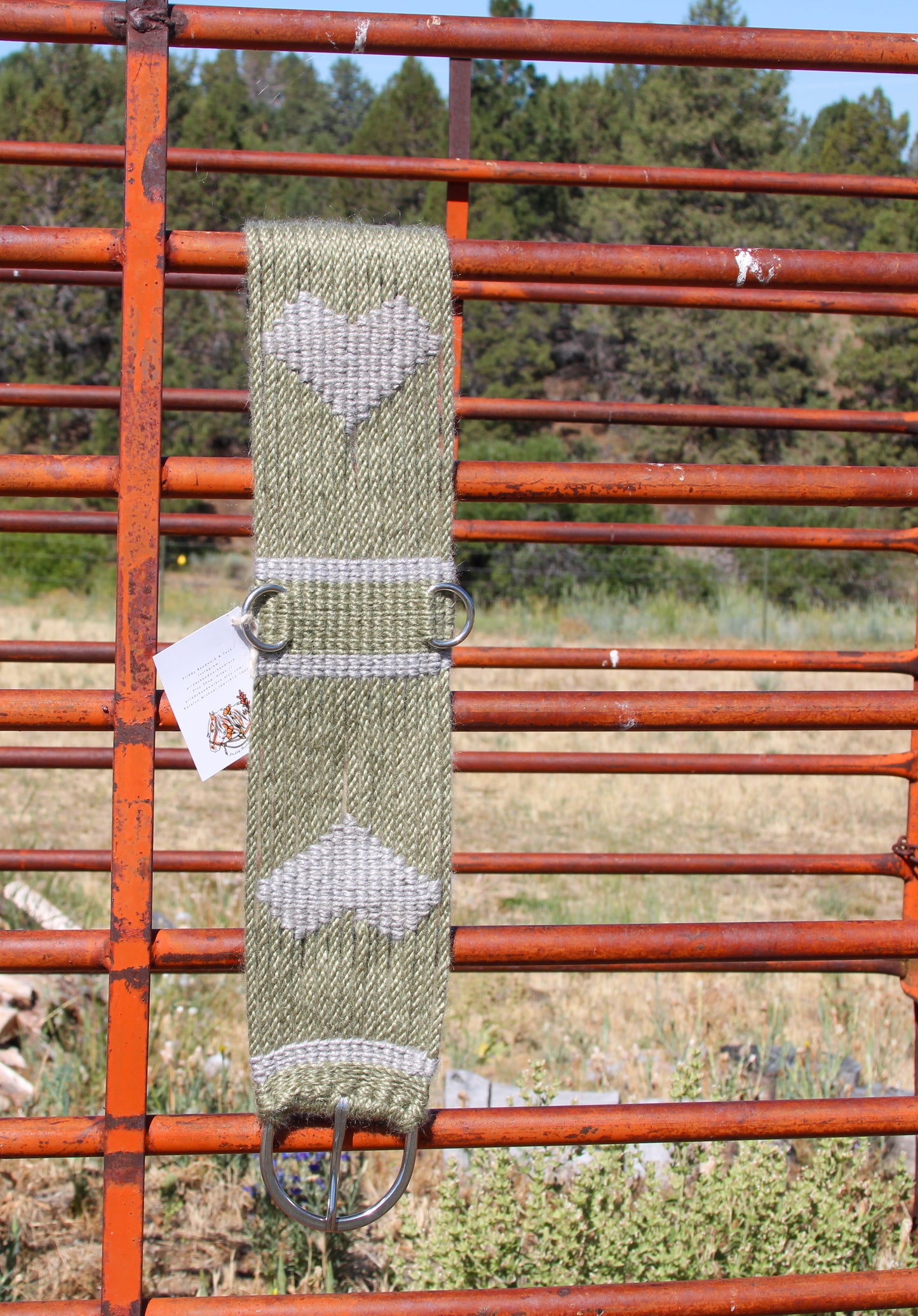 30” Sage Green Mohair Cinch