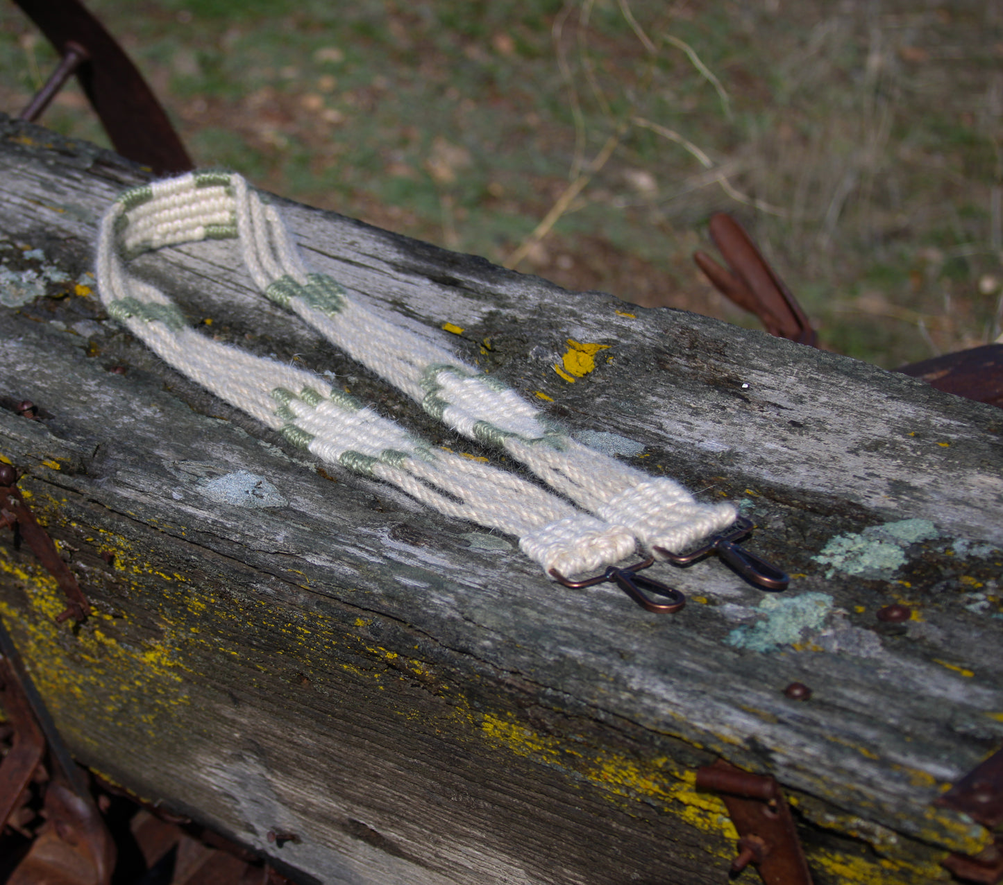 Natural & Sage Purse Strap