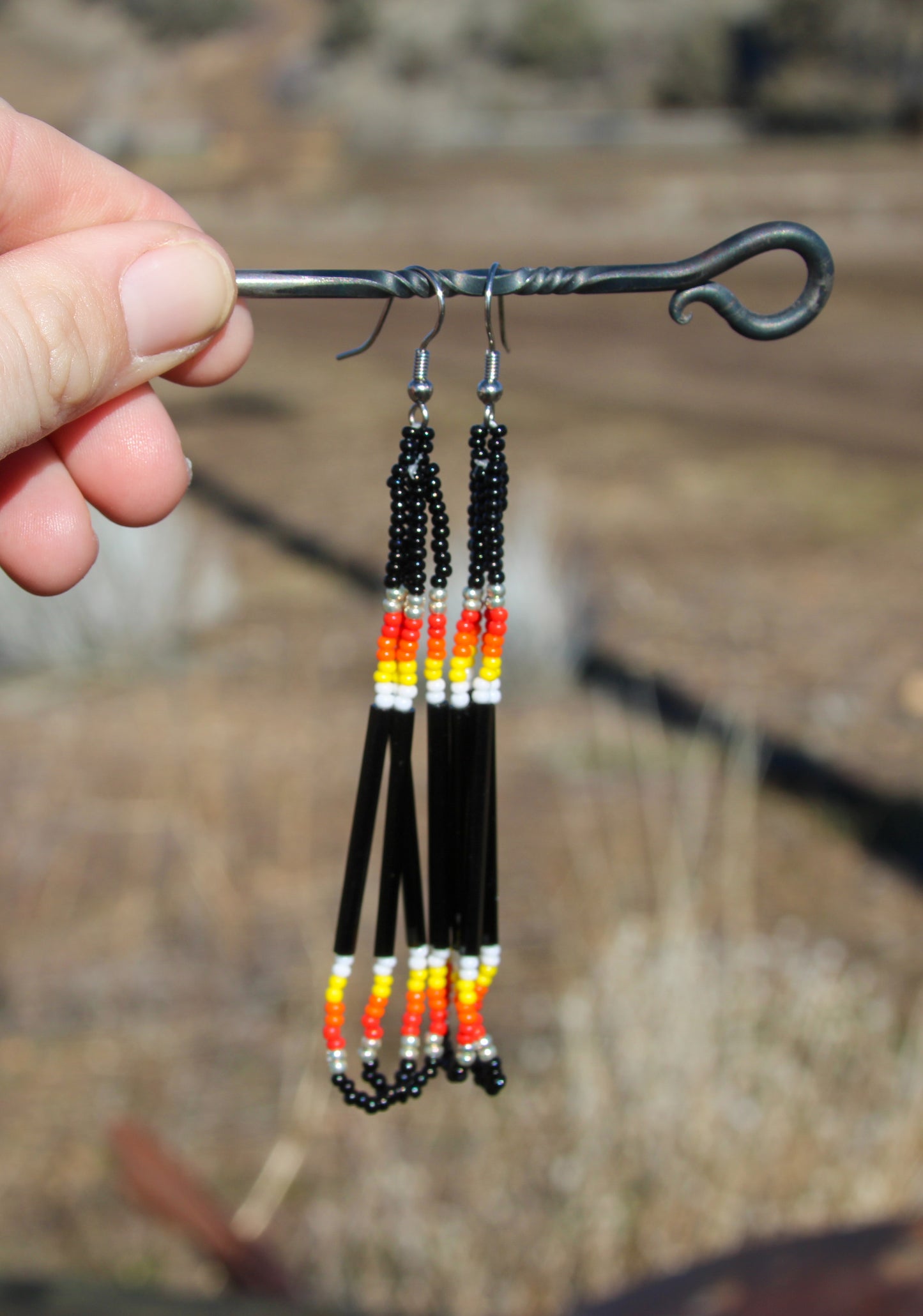 Multi Color Dangle Earrings