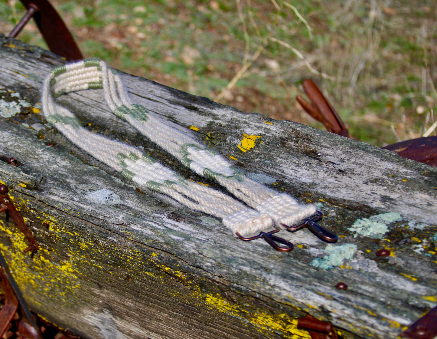 Natural & Sage Purse Strap